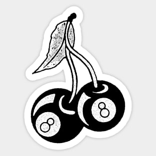 8 Ball Cherries Sticker